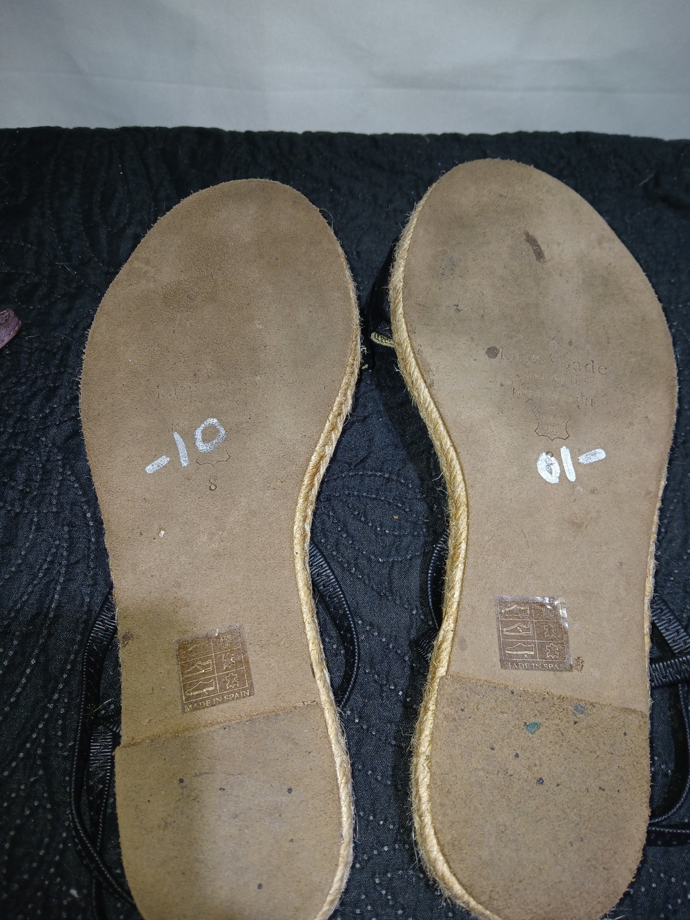kate spade Black Bow Espadrille Sandals - Picture 4 of 4